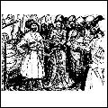 Рис. 10. Испытание невесты в ловкости. (худ. М. Туганов) Рис. 10. Испытание невесты в ловкости. (худ. М. Туганов)